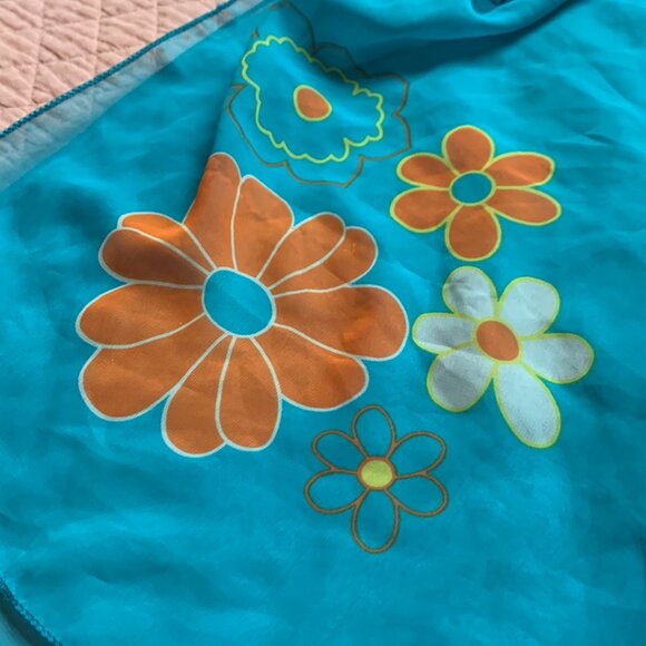 Aqua - Pareo Sarong Short Chiffon Bathing Suit  Beach Wrap - Semi-sheer - Picture 2 of 7